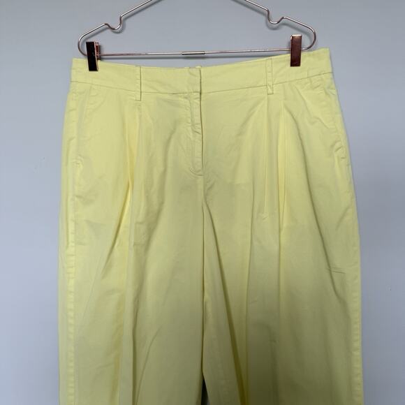 J. Crew Women Pants 14 Yellow Sailor Chino Heritage Preppy Prep Citycore Capsule - Picture 2 of 5